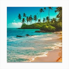 Tropical Beach Canvas Print