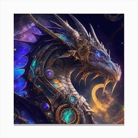 Steampunk Dragon 1 Canvas Print