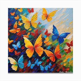 Colorful Butterflies 18 Canvas Print