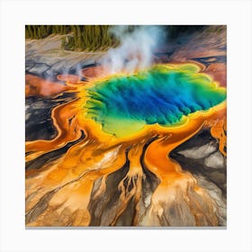 Yellowstone Geyser Canvas Print