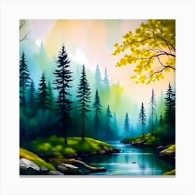 Landscape Painting Canvas Print