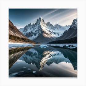 mONTAÑA REFLEJADA EN EL LAGO Canvas Print