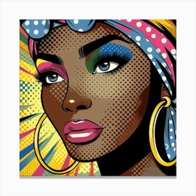 Aisha Pop African Woman  Canvas Print