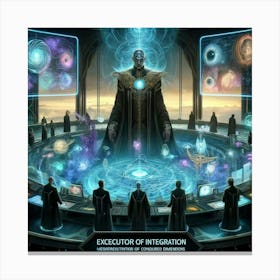 A Depiction Of An Executor Of Integration, A High Canvas Print