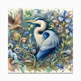 Blue Heron Canvas Print