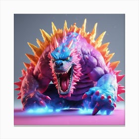 Godzilla Monster Canvas Print