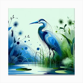 Blue Heron 8 Canvas Print