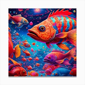 Sea Of Fish Canvas Print