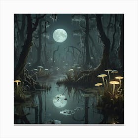 Swampy Night Canvas Print