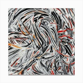 Brushstrokes of Liberation Abstract Painting Canvas Print