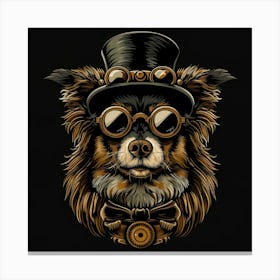 Steampunk Dog 43 Canvas Print