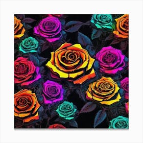 Colorful Roses 46 Canvas Print