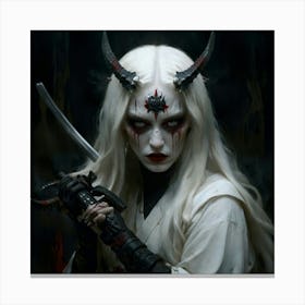 Demon Girl 2 Canvas Print