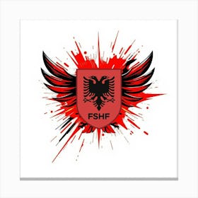 Albania National Football Team Logo Wall Art 15 Canvas Print