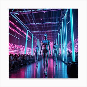 Futuristic Fashion Show Canvas Print