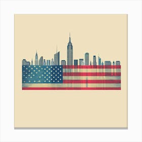 A Usa Minimal Illustration 1719925920 2 Canvas Print