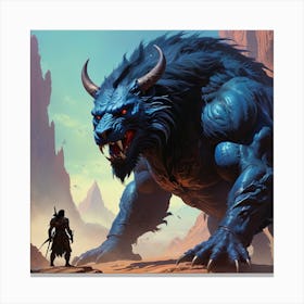 Shadow Boss Beast 1 Canvas Print