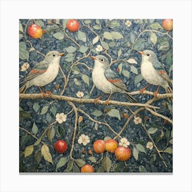 Birds On A Branch Art 17 Canvas Print