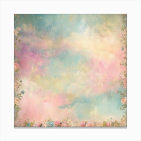 Pastel Roses Canvas Print