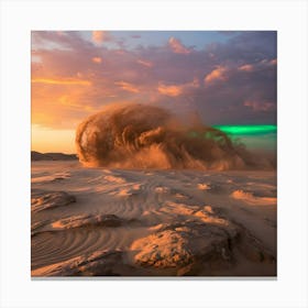 Sandstorm In The Desert 2 Canvas Print