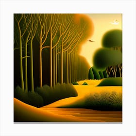 Landscape Painting 1 Canvas Print