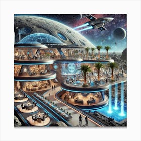 A Futuristic, Luxurious Facility Called Celestial Canvas Print