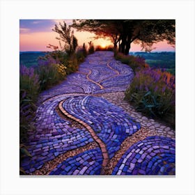 Mosaic Path Canvas Print