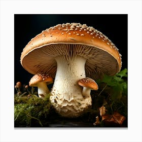 Mushroom Stock Photos & Royalty-Free Footage Canvas Print