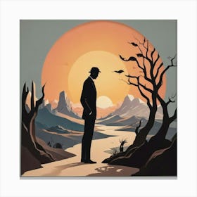 Man In A Suit Canvas Print