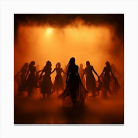 Dancers On Stage Canvas Print