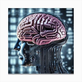 Brain Of A Robot 16 Canvas Print