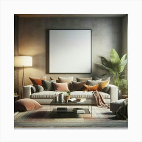 Modern Living Room 13 Canvas Print
