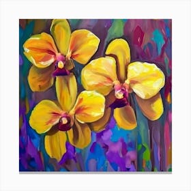 Yellow Orchids 1 Canvas Print
