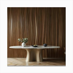 Dining Room Table Canvas Print