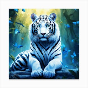 White Tiger Canvas Print