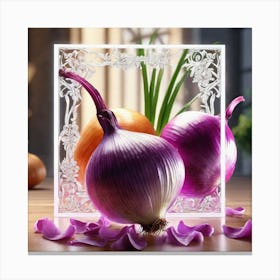 Onion Painting Canvas Print