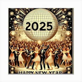 Happy New Year 2025 2 Canvas Print