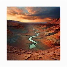 Valley Of Death Usa With Earthy Tones Canvas Print