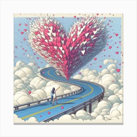 Valentine's Day Hearts 6 Canvas Print