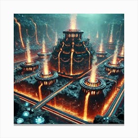 Geothermal Reactors Canvas Print