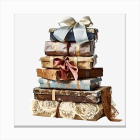 Stack Of Gift Boxes Canvas Print