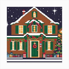 Christmas House 11 Canvas Print