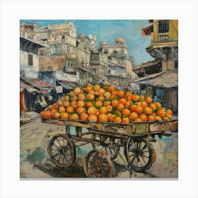 Orange Cart Canvas Print