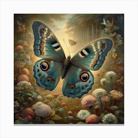 Butterfly In The Forest 1 Canvas Print