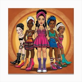 Afropunk Girls Canvas Print