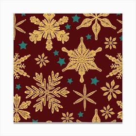 Christmas Snowflakes Canvas Print