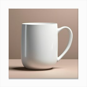 White Coffee Mug 4 Canvas Print