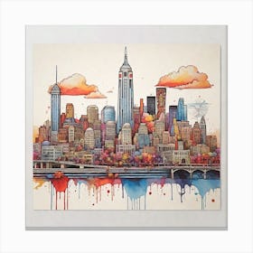 New York City Skyline Canvas Print