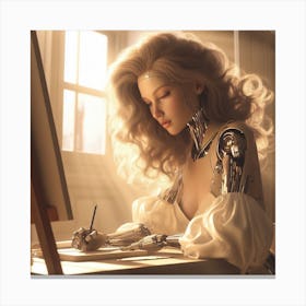 Ai Girl Canvas Print