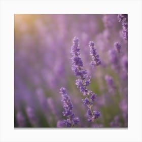 A Blooming Lavender Blossom Tree With Petals Gently Falling In The Breeze 3 Canvas Print